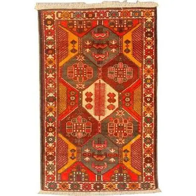 One Of The Kind Persian Bakhtiar Rug 6'9" x 4'2"